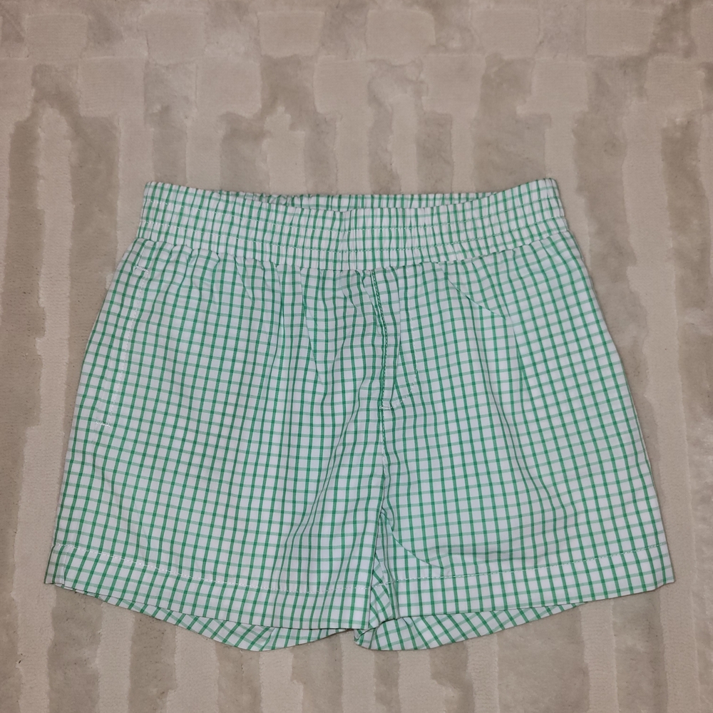 The Beaufort Bonnet Company Green Checkered Kids Shorts